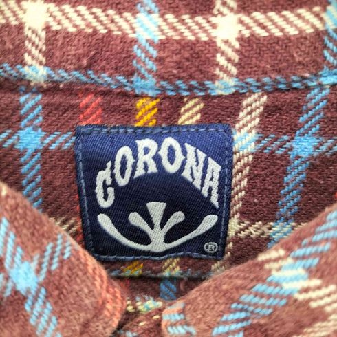 ザコロナユーティリティ THE CORONA UTILITY フランネルチェックシャツ メンズ import:XL