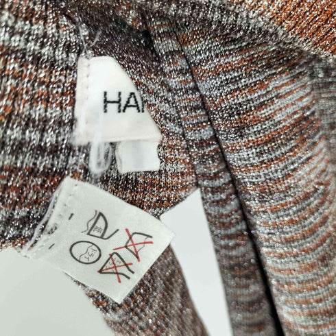 ハナエモリ HANAE MORI ラメ タートルネック タイトスカート ニット セットアップ レディース 9