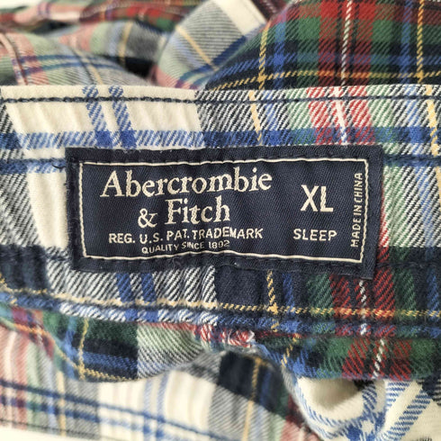 アバクロンビーアンドフィッチ Abercrombie & Fitch チェック柄イージーパンツ メンズ JPN:XL