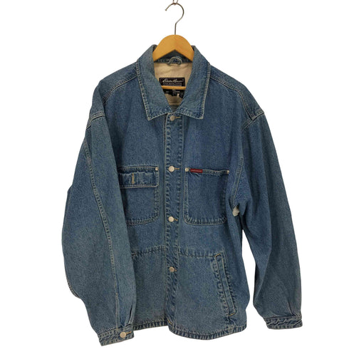 エディーバウアー Eddie Bauer 90s~00s オーバーサイズデニムジャケット メンズ import:L