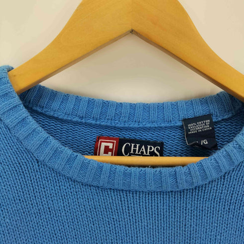 チャップス CHAPS 刺繍 クルーネックニット メンズ JPN:L