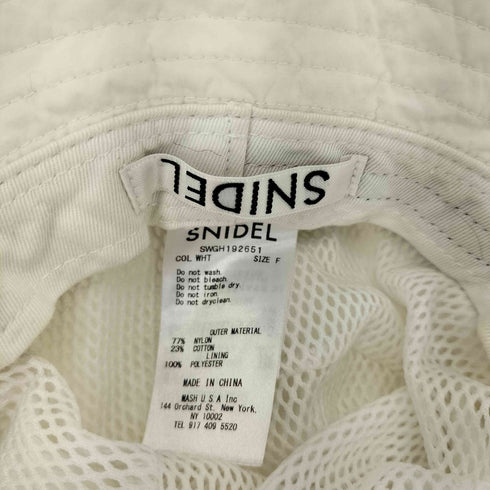 スナイデル snidel 裏地メッシュ バケットハット レディース