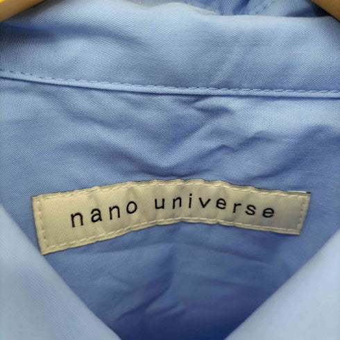ナノユニバース NANO universe パールボタン クロップドシャツ レディース FREE