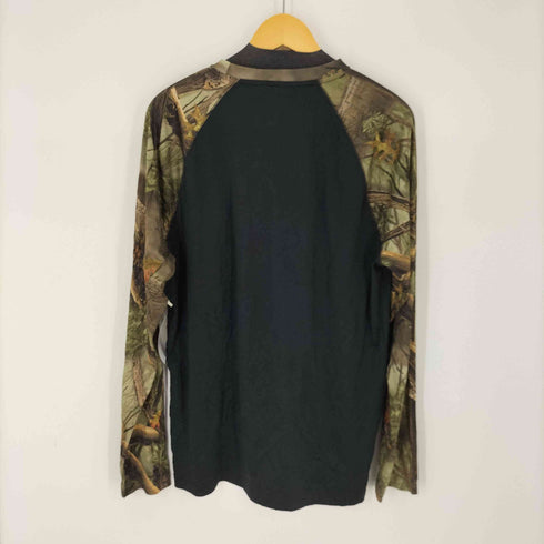 チームアパレル NFL TEAM APPAREL チームロゴプリント ラグランL/Sゲームシャツ リアルツリーカモ TEK テック メンズ JPN:XL