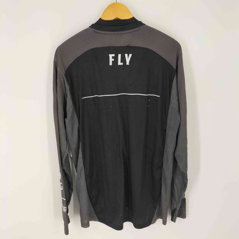 FLY RACING ロゴプリントL/Sレーシングシャツ 袖プリント メッシュ地 TEK テック メンズ JPN:XL