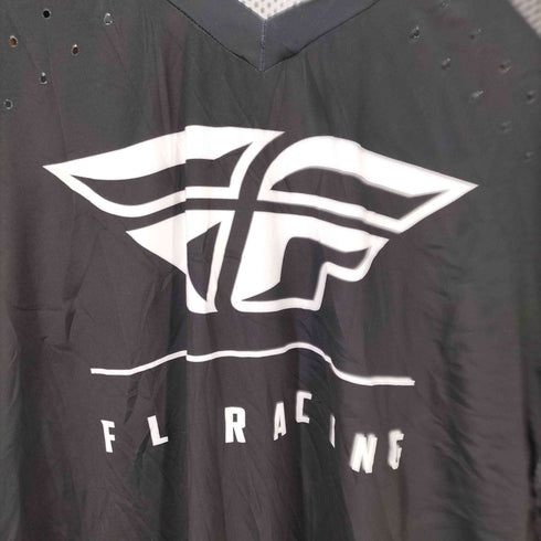 FLY RACING ロゴプリントL/Sレーシングシャツ 袖プリント メッシュ地 TEK テック メンズ JPN:XL