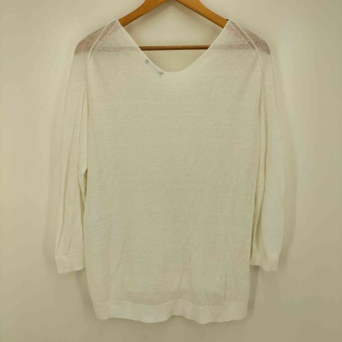 セオリーリュクス theory luxe クルーネックリネン混セーター レディース JPN:38
