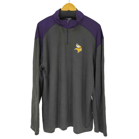 チームアパレル NFL TEAM APPAREL チームロゴプリントバイカラーハーフジッププルオーバー ジャージ メンズ JPN:XL