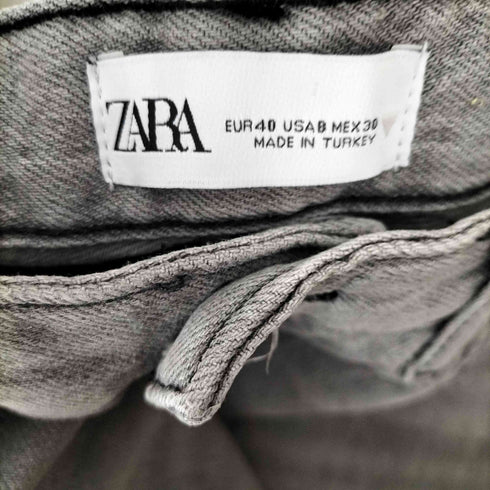 ザラ ZARA TRF HIGH-RISE WIDE-LEG デニムパンツ レディース 40
