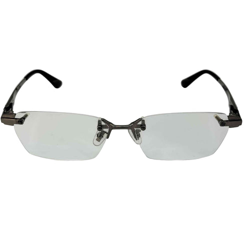 ポリス POLICE Y2K フチなし フレームレス ツーポイント Man Frames Police TITANIUM メンズ 57□15-142