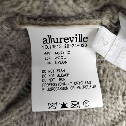 アルアバイル allureville 2WAY ニットベスト レディース JPN:2