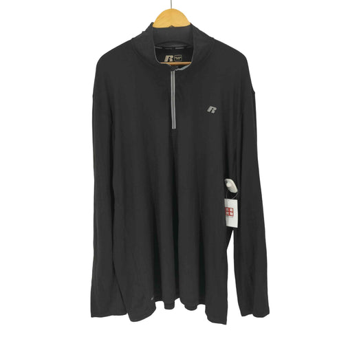 ラッセルアスレチック RUSSELL ATHLETIC 3XL TRAINING FIT ロゴプリントハーフジッププルオーバー TEK テック オーバーサイズ メンズ 3XL
