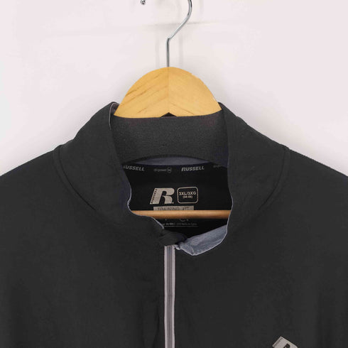 ラッセルアスレチック RUSSELL ATHLETIC 3XL TRAINING FIT ロゴプリントハーフジッププルオーバー TEK テック オーバーサイズ メンズ 3XL