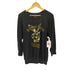 プレイボーイ PLAYBOY ビジュー装飾 フロントプリント L/S クルーネック Tシャツ メンズ import:M