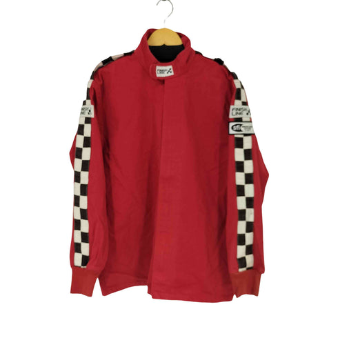 FINISH LINE レーシングジャケット チェッカーフラッグライン メンズ JPN:L