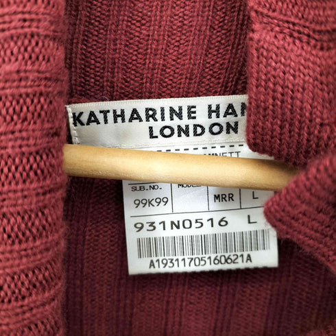 キャサリンハムネットロンドン KATHARINE HAMNETT LONDON 襟ボタン タートルネックニット メンズ import:L