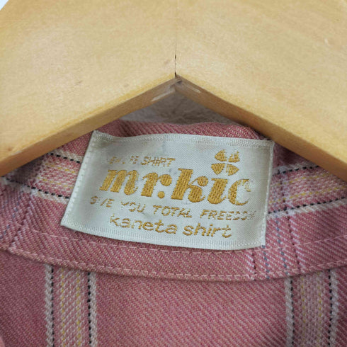 Mr.kic kaneta shirt オープンカラーネルシャツ メンズ