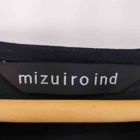 ミズイロインド mizuiro ind Vネックギャザーフレアワンピース レディース FREE