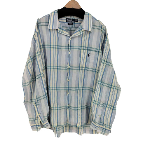ポロバイラルフローレン Polo by RALPH LAUREN CALDWELL L/S オープンカラーシャツ メンズ import:XXL