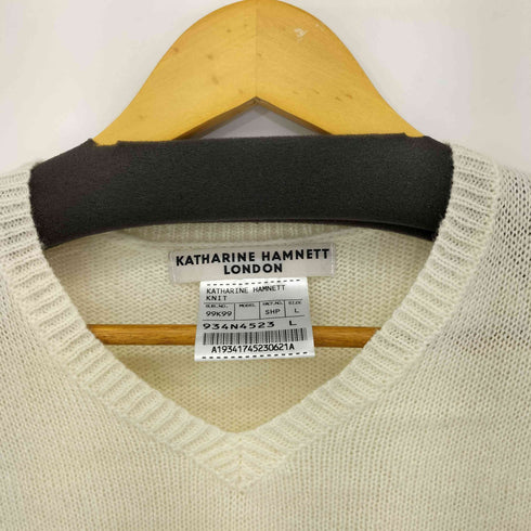 キャサリンハムネットロンドン KATHARINE HAMNETT LONDON Vネックモヘヤニット メンズ import:L