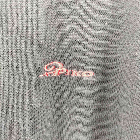 ピコ PIKO ロゴ刺繍 クルーネックニット メンズ JPN:L