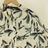 ザラ ZARA 金ボタン シアー 総柄 L/S シャツ レディース import:M