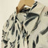 ザラ ZARA 金ボタン シアー 総柄 L/S シャツ レディース import:M