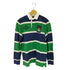 ポロバイラルフローレン Polo by RALPH LAUREN ワッペン ボーダーラガーシャツ ナンバリング メンズ JPN:S