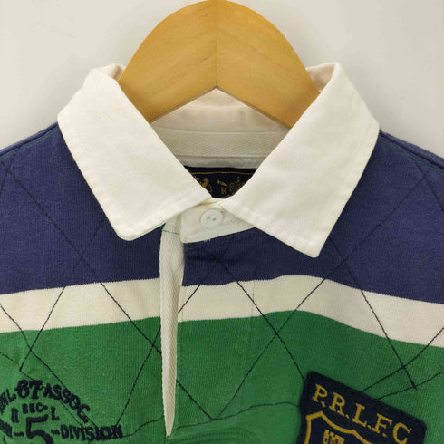 ポロバイラルフローレン Polo by RALPH LAUREN ワッペン ボーダーラガーシャツ ナンバリング メンズ JPN:S