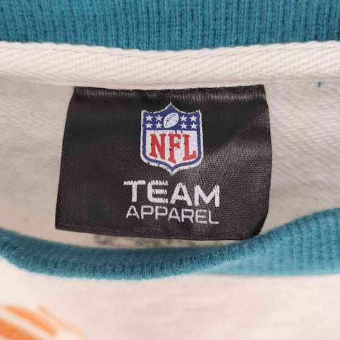 エヌエフエル NFL 22SS チーム ロゴ プリント フットボール チーム フロント切替 クルーネック スウェット レディース