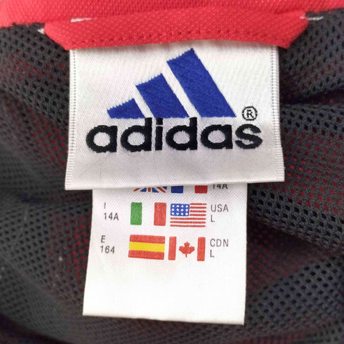 アディダス adidas 復刻 万国旗タグ パフォーマンスロゴ 刺繍 ジップアップ ジャケット メンズ import:L