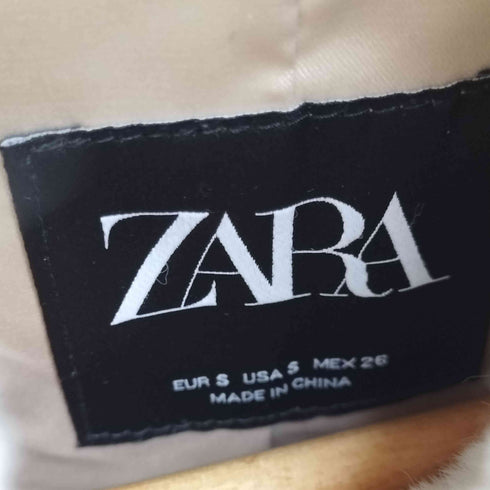 ザラ ZARA Faux Fur Jacket フェイクファークロップドジャケット レディース JPN:S