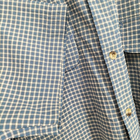 エルエルビーン L.L.Bean 90S シアサッカー半袖シャツ メンズ JPN:M