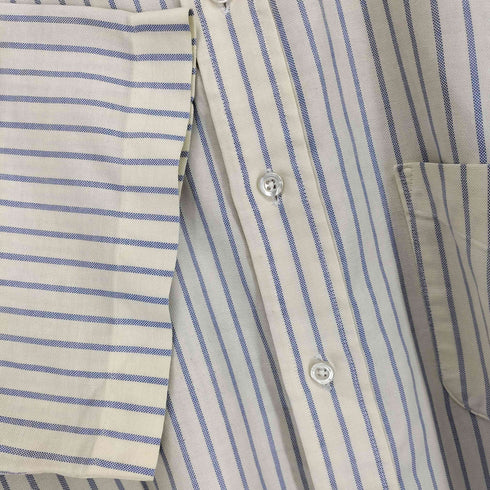 エルエルビーン L.L.Bean 90S MADE IN USA ストライプ半袖ボタンダウンシャツ メンズ 15 1/2