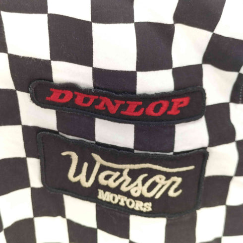 バンソン VANSON チェッカーフラッグシャツ ワッペン メンズ JPN:S