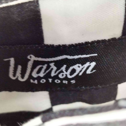 バンソン VANSON チェッカーフラッグシャツ ワッペン メンズ JPN:S