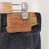 リーバイス Levis 501 ボタンフライ ストレートブラックデニムパンツ メンズ W40L30