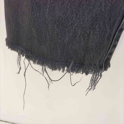 リーバイス Levis 501 ボタンフライ ストレートブラックデニムパンツ メンズ W40L30