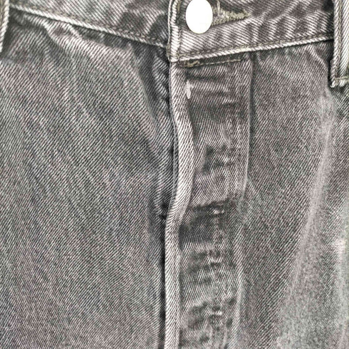 リーバイス Levis 501 ボタンフライ ストレートブラックデニムパンツ メンズ W40L30
