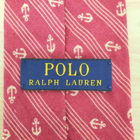 ポロバイラルフローレン Polo by RALPH LAUREN リネンマリン柄ネクタイ メンズ ONE SIZE