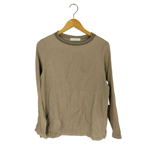 FABINA FILIPPI イタリア製 シワ加工 ロールネック ロングスリーブTシャツ レディース 42