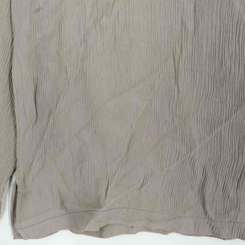FABINA FILIPPI イタリア製 シワ加工 ロールネック ロングスリーブTシャツ レディース 42