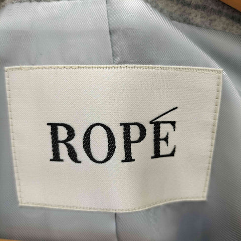 ロペ ROPE アンゴラ混 コクーン ノーカラーコート レディース DE:36
