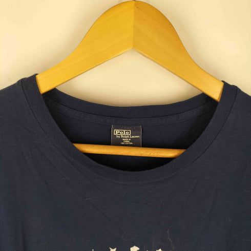 ポロバイラルフローレン Polo by RALPH LAUREN フロントプリント ロングスリーブTシャツ メンズ import:L