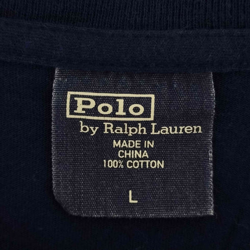 ポロバイラルフローレン Polo by RALPH LAUREN フロントプリント ロングスリーブTシャツ メンズ import:L