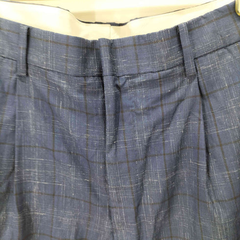 ワコマリア WACKO MARIA PLEATED TROUSERS チェックアンクルワイドスラックス トラウザーパンツ メンズ JPN:XL