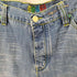 クージー COOGI 90s~ 花刺繍 バギーデニムパンツ 革パッチ Y2K THERE IS NO ALTERNATIVE メンズ W38 L34