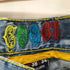 クージー COOGI 90s~ 花刺繍 バギーデニムパンツ 革パッチ Y2K THERE IS NO ALTERNATIVE メンズ W38 L34