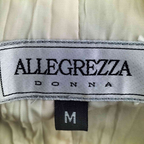 ALLEGREZZA DONNA ハイネック ジップアップ シープレザージャケット レディース JPN:M
