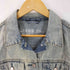 ギャップ Gap バックペイントデザイン デニムジャケット ユーズド加工 レディース JPN:L
